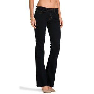 J BRAND Brooke Boot Cut Jeans Size 30 Womans Aura Dark Wash Mid Rise Blue Denim